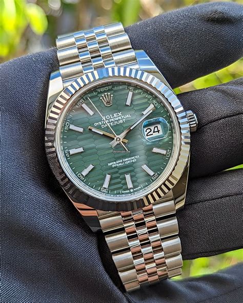 datejust 41mm green|rolex datejust 41 woman.